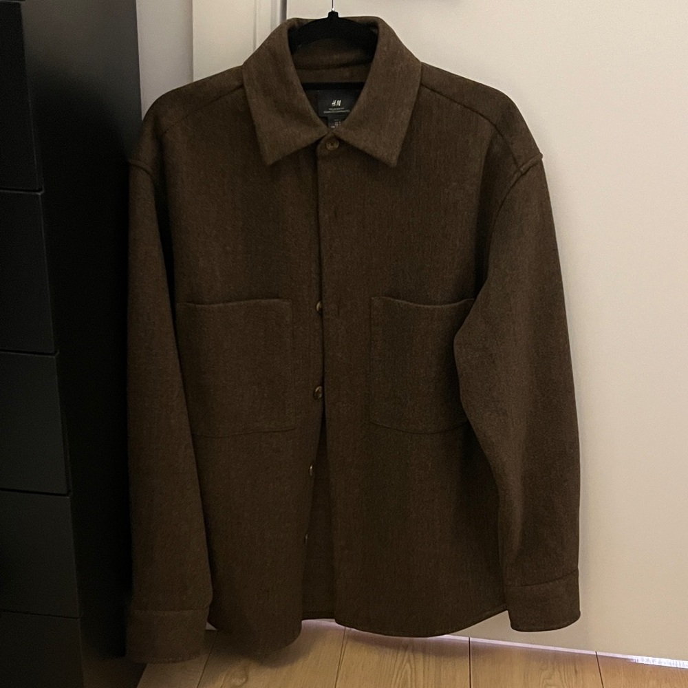 H&M Dark Brown Shirt Jacket